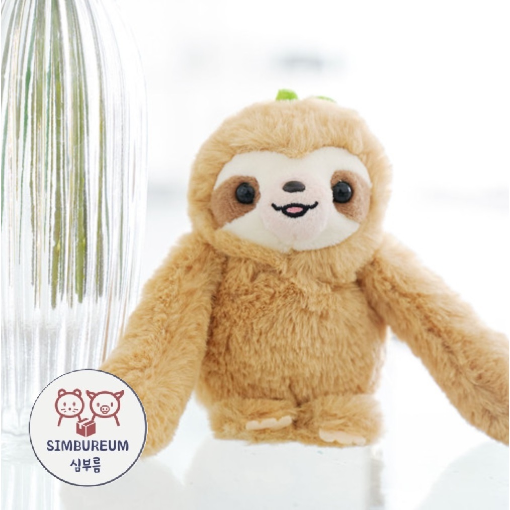 [Everland] Korea Officials Merch Sloth Plush Doll Keyholder/Keychain ; Móc khóa / móc khóa búp bê sa