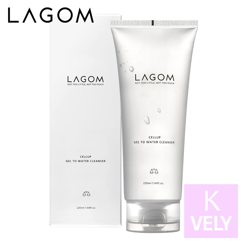 Sữa rửa mặt LAGOM Gel to Water 220ml - sữa rửa mặt buổi sáng có độ pH thấp