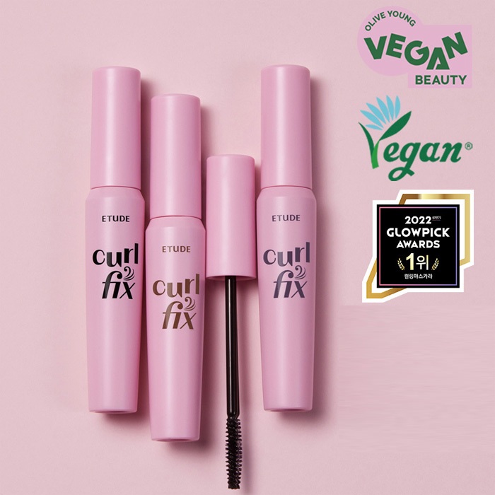 ETUDE Curl Fix Mascara 1 + 1 K Beauty Makeup Eyes Mascara
