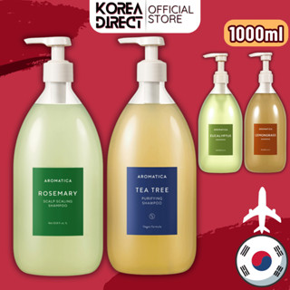 Dầu gội trị mụn đầu Aromatica Rosemary 1000ml, eucalyotus, sả, cây trà, protein quinoa 400ml