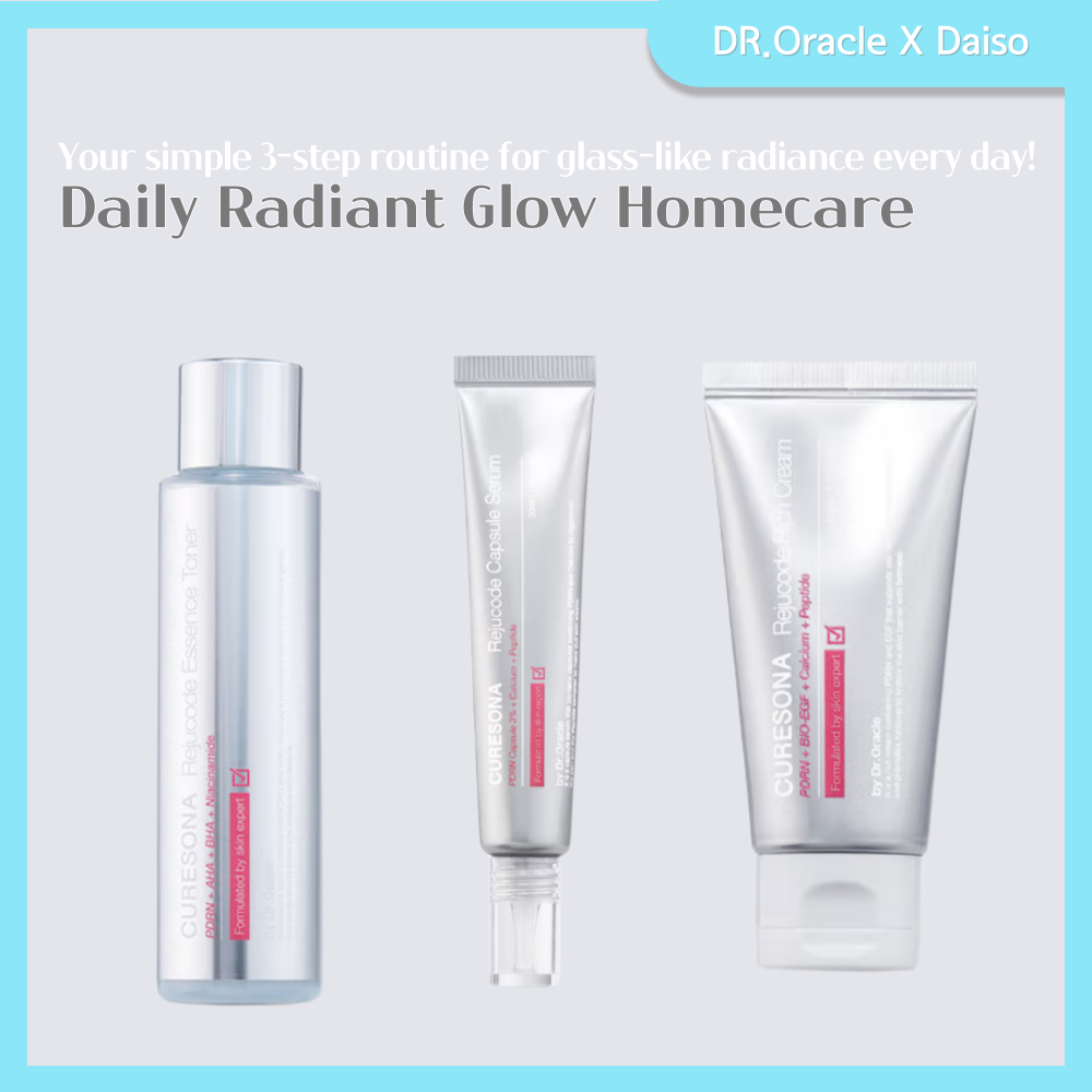 [Dr.Oracle] Bộ chăm sóc da sáng hàng ngày CURESONA (Rejucode Essence Toner / Capsule Serum / Rich Cr