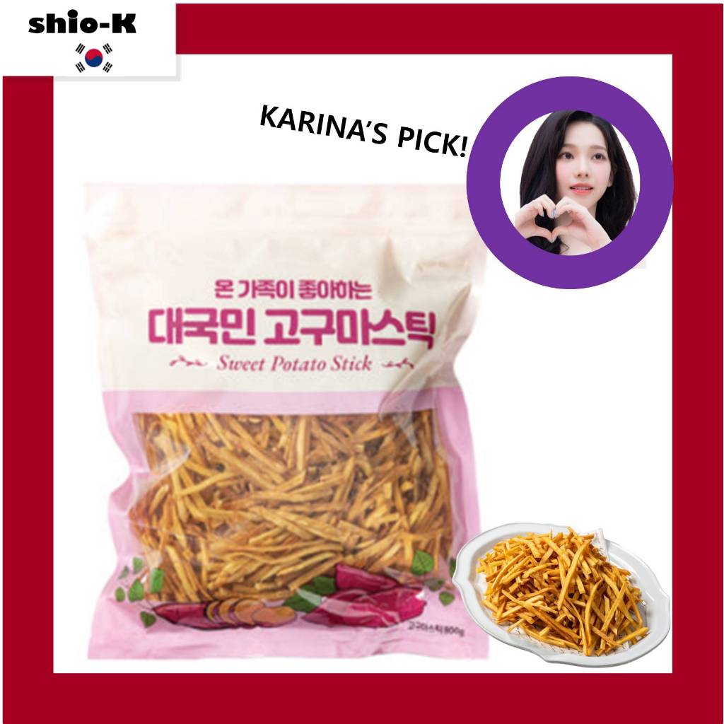 [Khoai lang KOOKMIN] Que khoai lang KARINA 'S Pick 800g / Đồ ăn nhẹ ghép nối bia / thực phẩm Hàn Quố