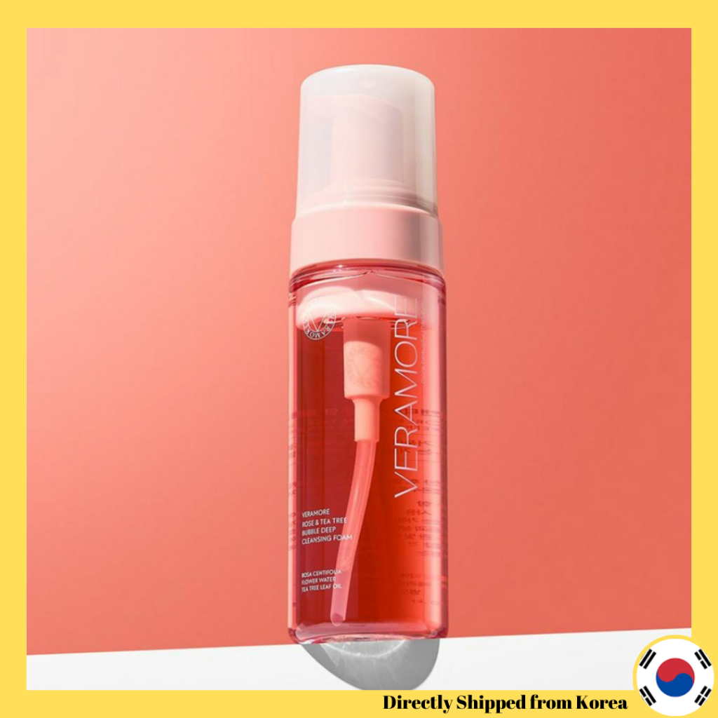 [Veramore] Bọt làm sạch sâu Rose & Tea Tree Bubble 150ml