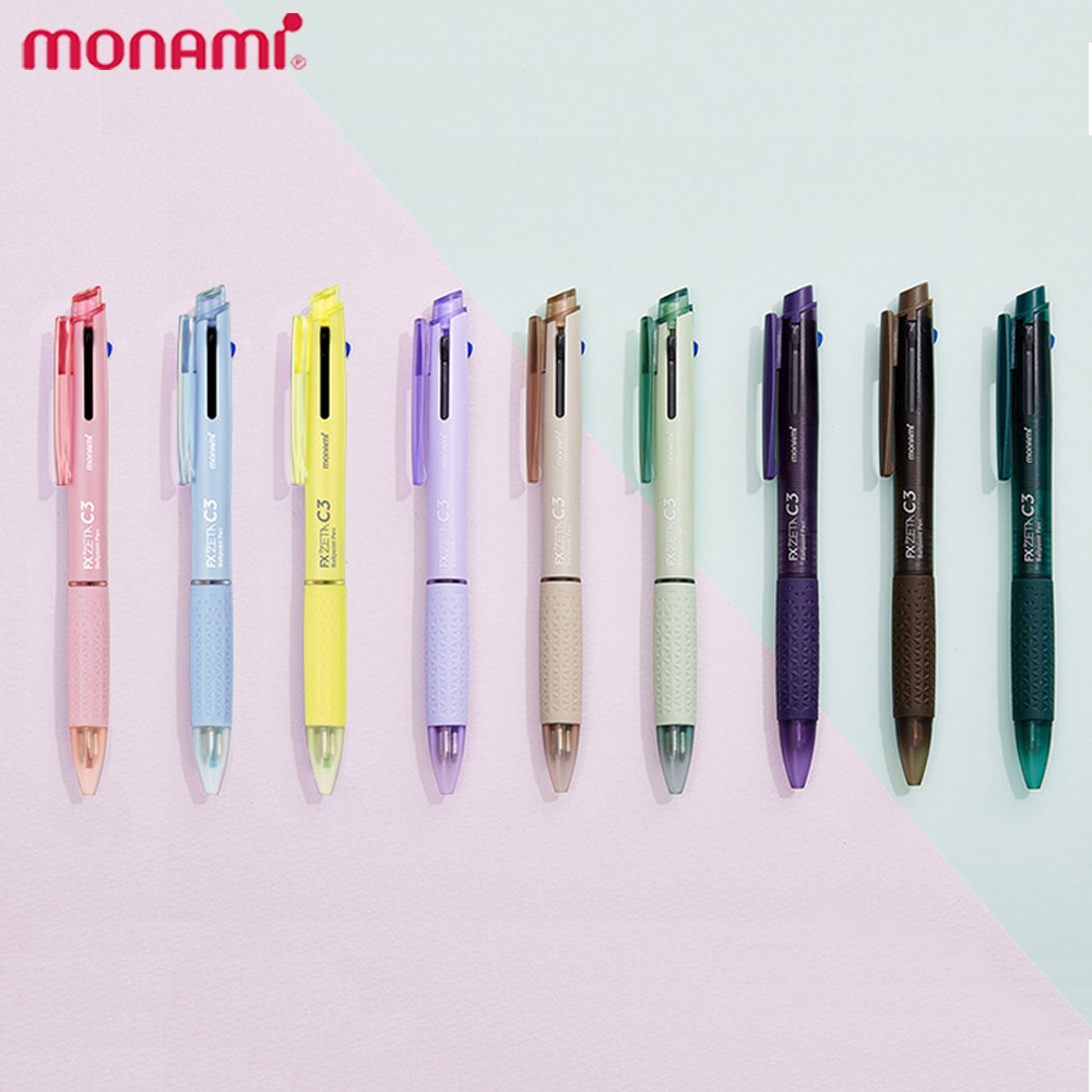 Monami FX Zeta C3 3 màu bút bi nhiều bút bi hàn quốc bút bi