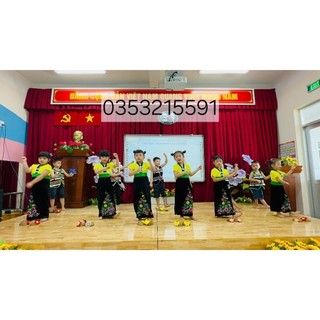 Bộ váy - áo cóm dân tộc Thái cho bé
