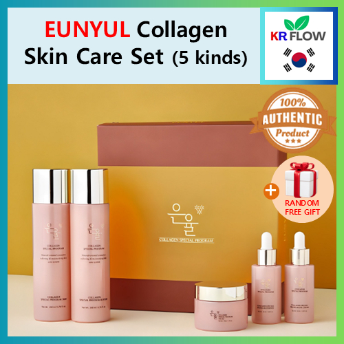 [Eunyul] Bộ 5 loại chăm sóc da Collagen + QUÀ TẶNG MIỄN PHÍ / Da / Kem dưỡng da / Tinh chất / Kem mắ