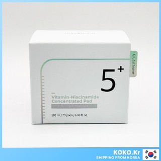 Numbuzin No.5 Glutathione Vitamin-Niacinamide Concentrated Pad 180ml 70pads với FREEBIES