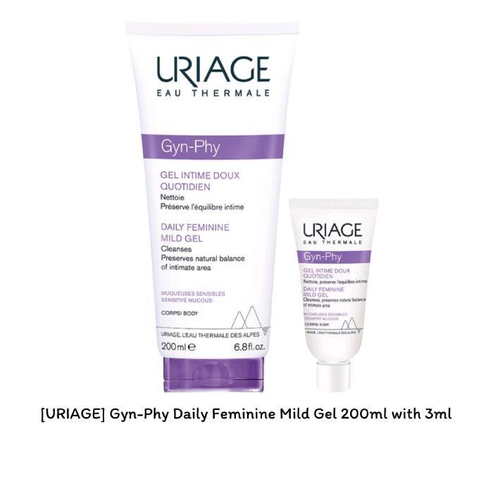 [Uriage] Gel nhẹ nữ tính hàng ngày Gyn-Phy 200ml với 3ml