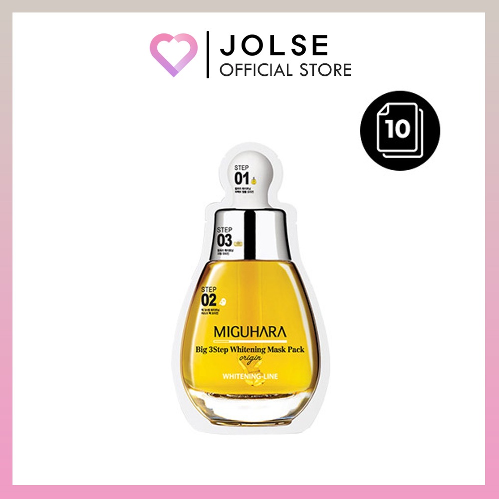 Gói mặt nạ làm trắng da MIGUHARA Big 3 Step Origin * 10ea