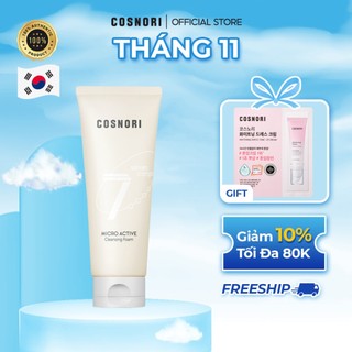  Sữa Rửa Mặt Tạo Bọt Cosnori Micro Active Cleansing Foam Dùng Được Cho Da Nhạy Cảm Mọi Loại Da 150ML 