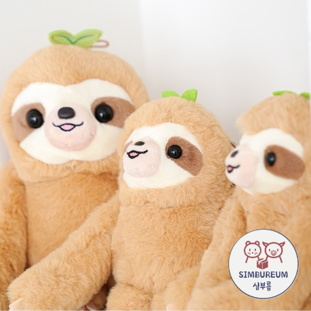 [Everland] Korea Official Merch Sloth Plush Doll Toy ; Đồ chơi búp bê sang trọng Merch Sloth chính t