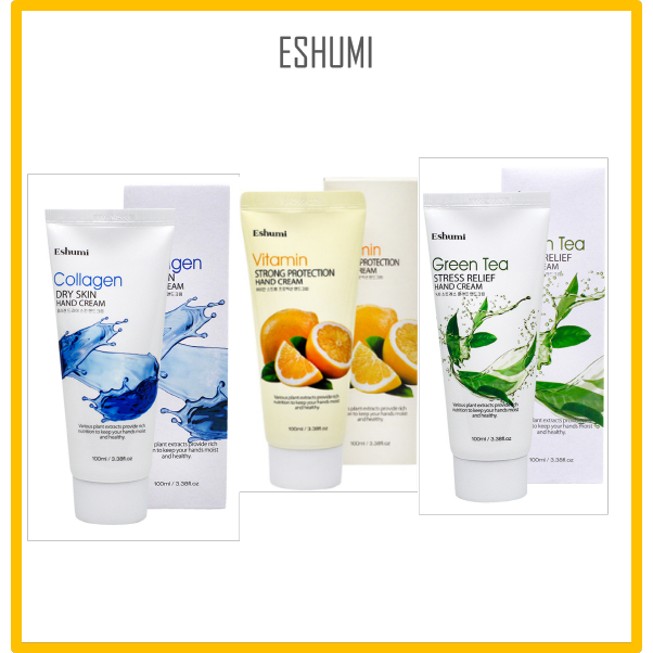 Kem Dưỡng Da Tay Eshumi Chứa Vitamin Trà Xanh Giúp Giảm Căng Thẳng Hiệu Quả / Eshumi Hand Cream (Vit