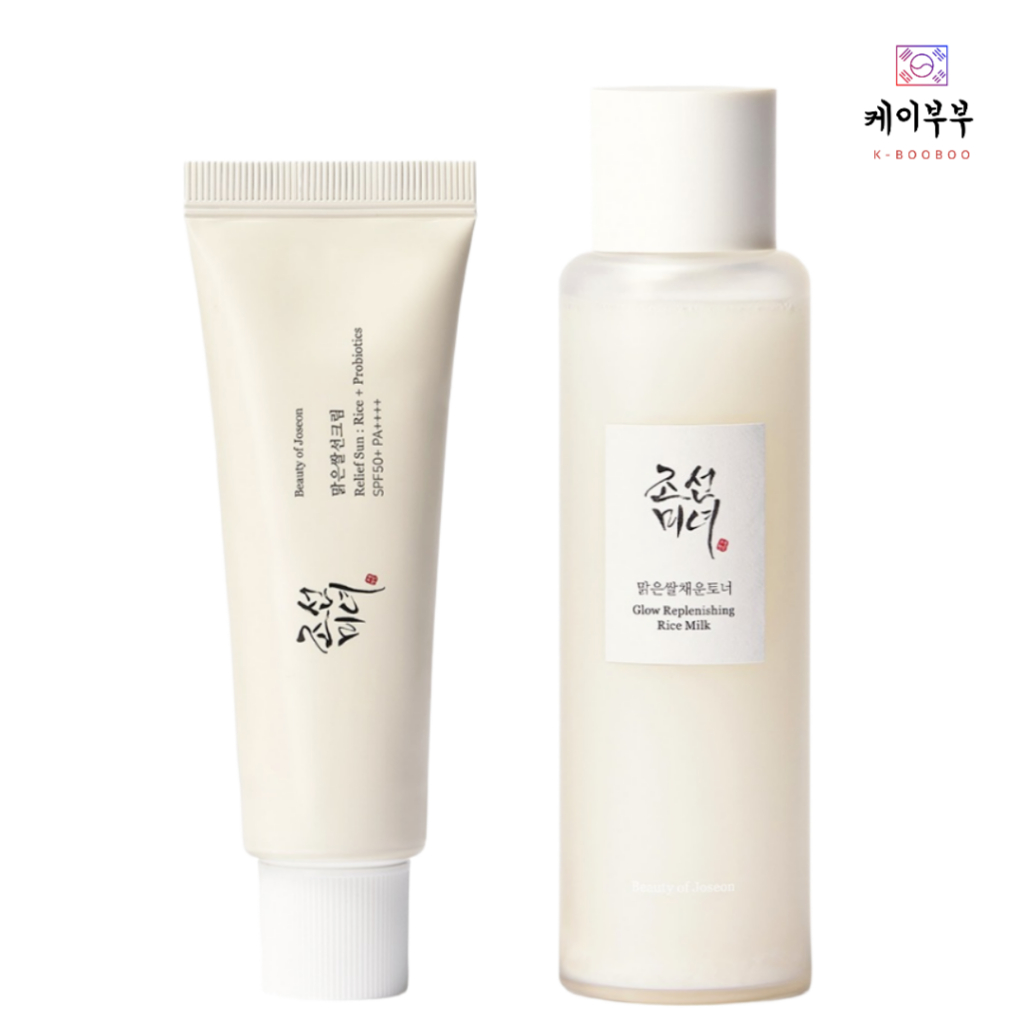 Sữa gạo bổ sung Beauty of Joseon Glow 150ml + Beauty of Joseon Relief Sun: Gạo + Probiotics (SPF50 +