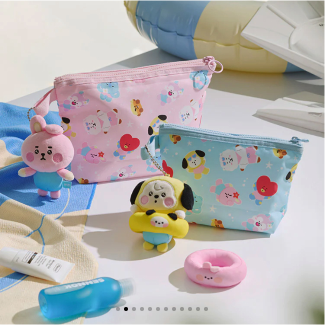 BTS BT21 Phiên bản giới hạn chính thức Multi Pouch – Bộ sưu tập nhân vật Pong Dang Pong Dang
