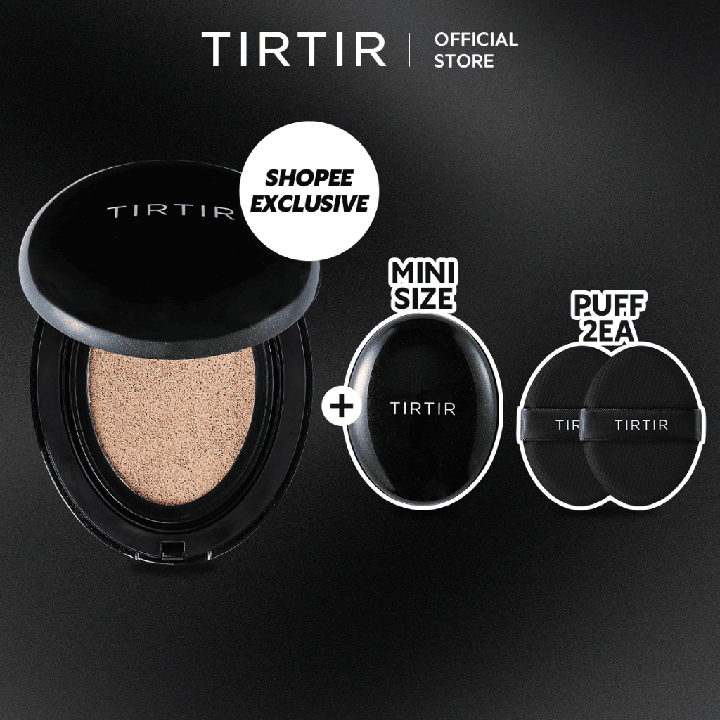 [Bộ đệm có hạn] Mask Fit Black Cushion 18g + Mask Fit Black Cushion MINI 4.5g + Black Puff 2ea