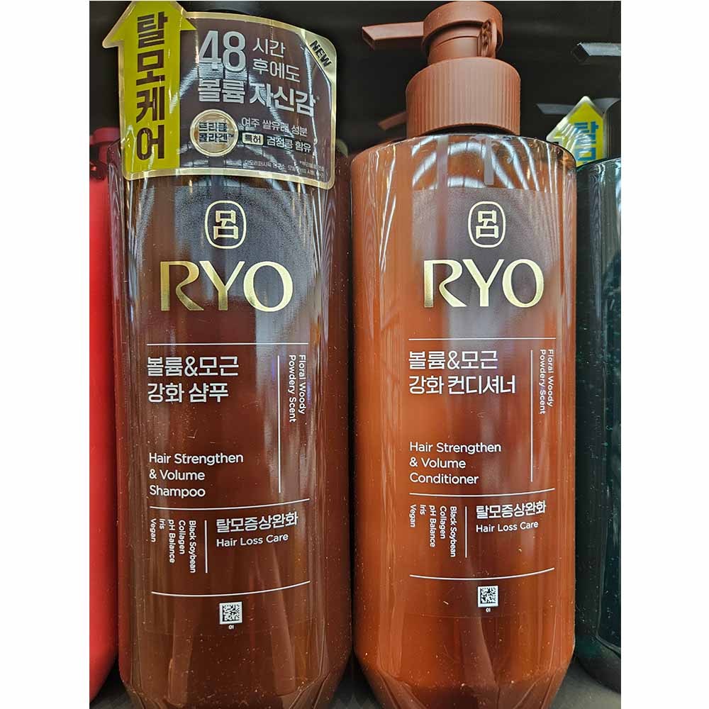 Dầu gội tăng cường tóc RYO 480ml + Dầu xả 480ml