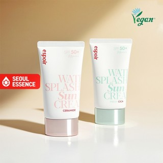 Kem chống nắng ESPOIR Water Splash Ceramide   Fresh Cica 60ml - Rào chắn ẩm   Gel Sun Block  Kem chống nắng  Tone-Up Inner Radiance 