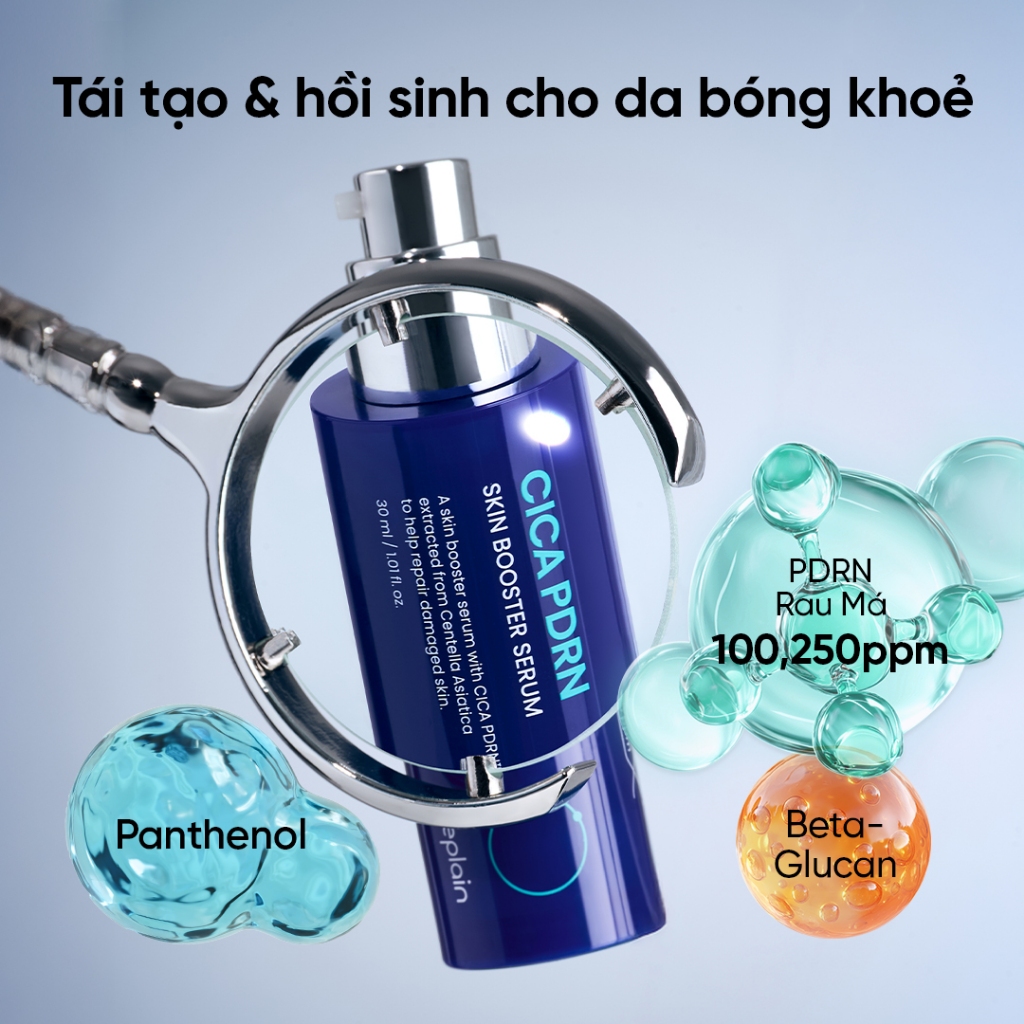 [Beplain Chính Hãng] [Combo độc quyền 30ml X2] Tinh chất BEPLAIN PDRN Rau Má phục hồi & tái sinh tổn thương cho da trẻ hoá, cấp ẩm & căng bóng Cica PDRN Skin Booster Serum 30ml +30ml | BigBuy360 - bigbuy360.vn