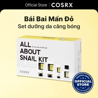  Bộ 4 sản phẩm COSRX tinh chất nhầy ốc sên gồm sữa rửa mặt 20ml kem ốc sên 20ml tinh chất 30ml kem dưỡng da mắt 5g 