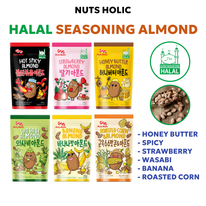 [Halal FOOD] NUTS HOLIC Bơ Mật Ong Hạnh Nhân 30g / 180g