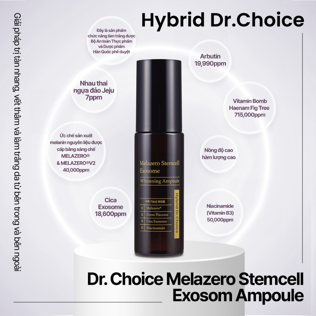 Dr.choice MELAZERO Stemcell Exosome White Ampoule