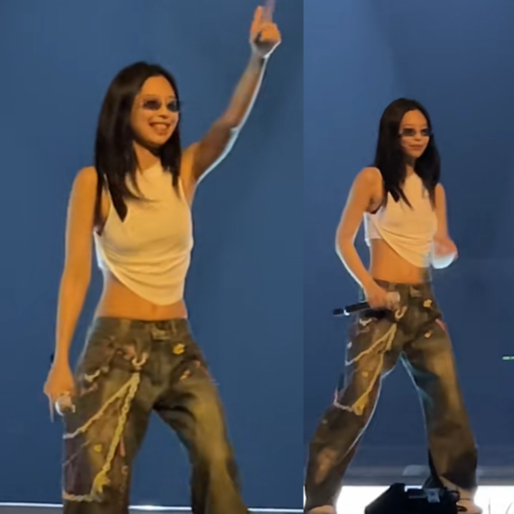 Blackpink Black PINK Jennie: Áo sơ mi không tay xếp lớp không cân bằng