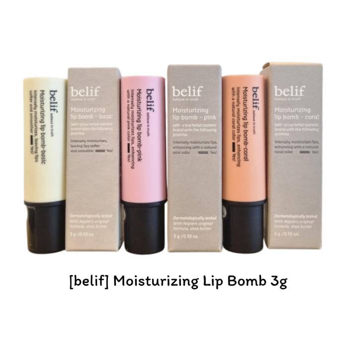 [Belif] Son dưỡng ẩm 3g (Hồng / Cora / Basic) / K-BEAUTY