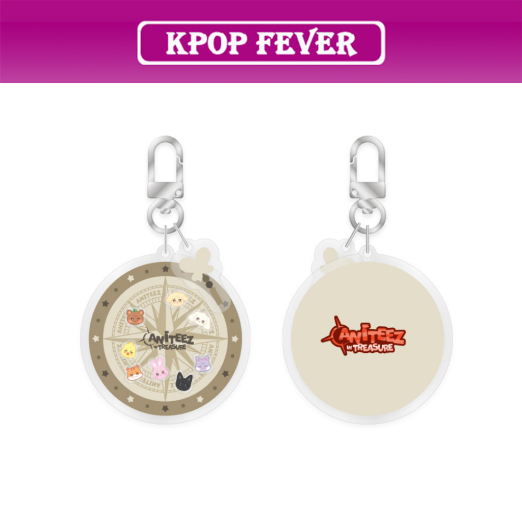 ATEEZ - [ ANITEEZ IN TREASURE ] OFFICIAL MD / SHAKER KEYRING