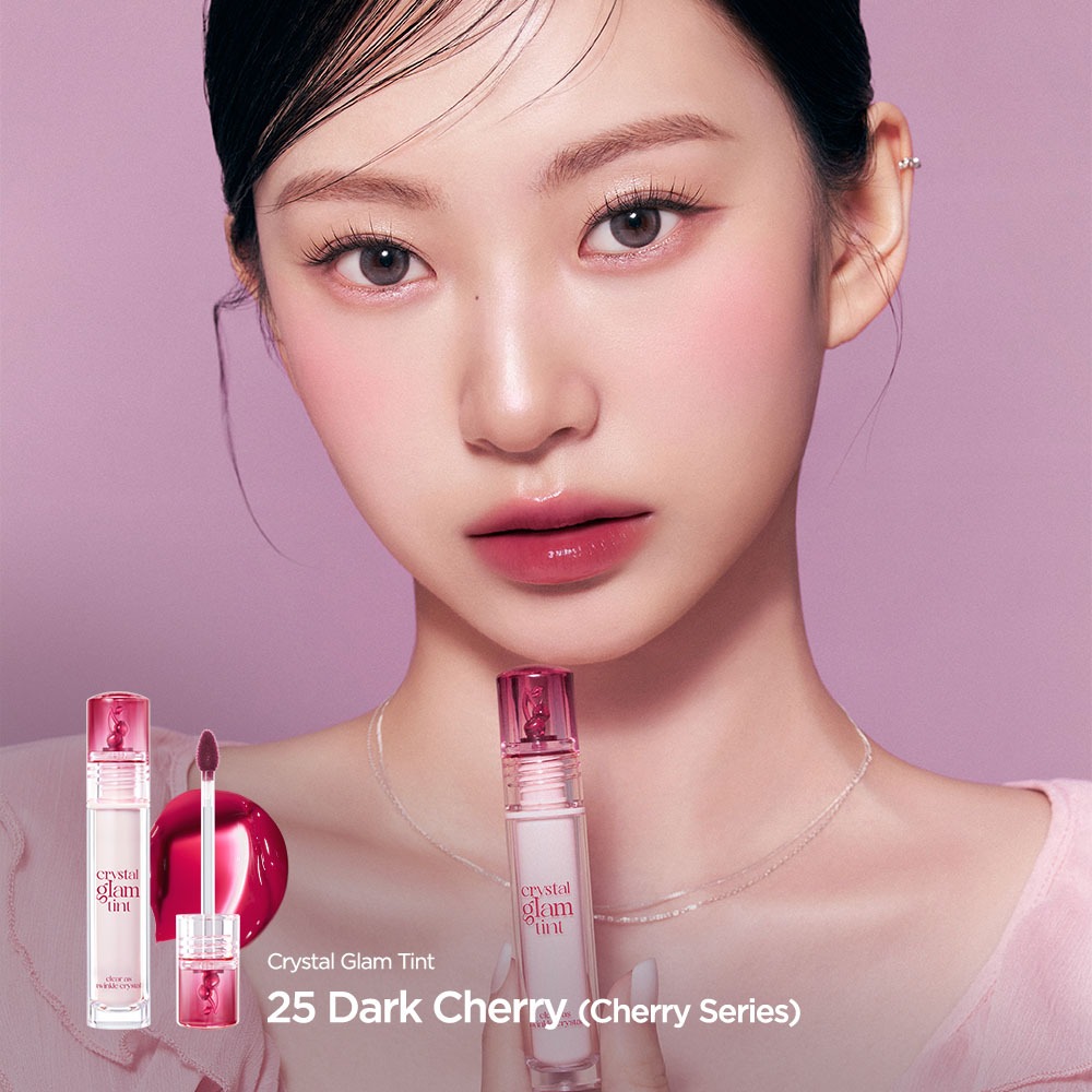 CLIO [CLIP - MÀU MỚI] Crystal Glam Tint 3.4g | Son bóng nước, tông màu môi phát sáng, tông màu ngâm mật ong | BigBuy360 - bigbuy360.vn