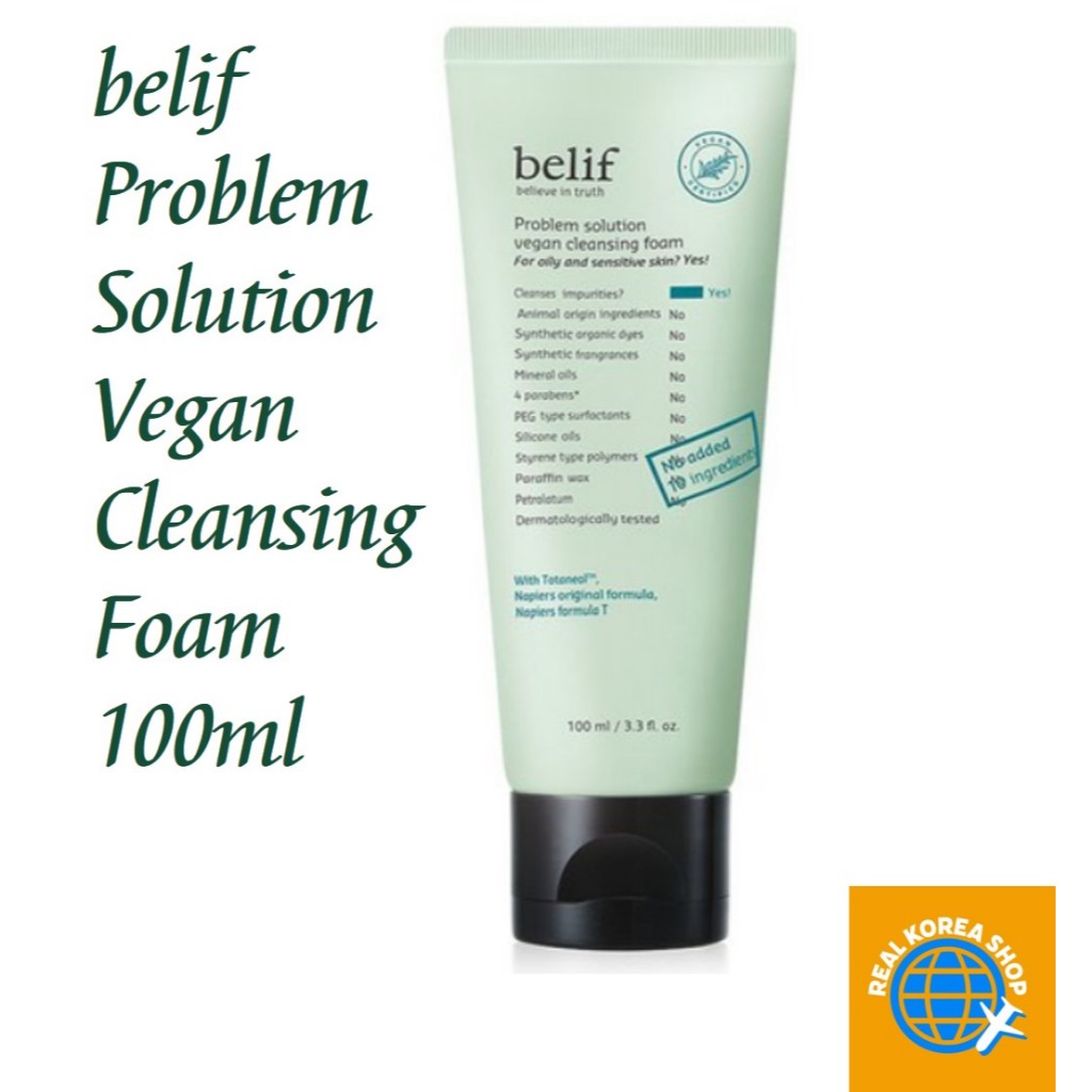 [Belif] Giải pháp vấn đề Sữa rửa mặt thuần chay , [belif] Problem Solution Vegan Cleansing Foam 100m