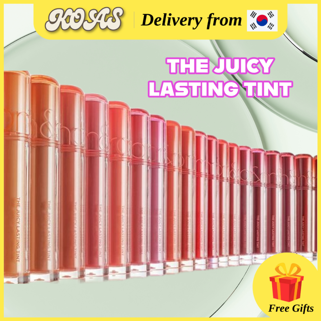 [Rom & Nd] New Rom And Nd The Juicy Lasting Tint 3,5g (29 màu) Romand Lip Gloss Beauty Cosmetic