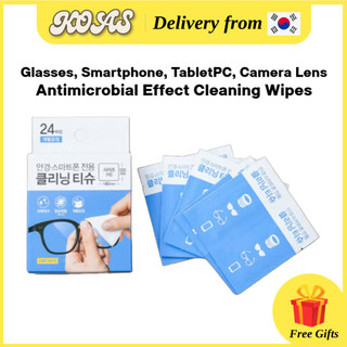 [Daiso Korea] Khăn lau kháng khuẩn – Dành cho kính, điện thoại thông minh, máy tính bảng & ống kính máy ảnh