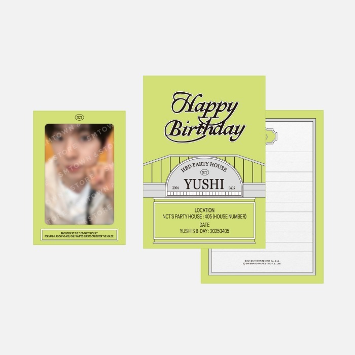 [PREORDER] YUSHI ARTIST BIRTHDAY PARTY CARD