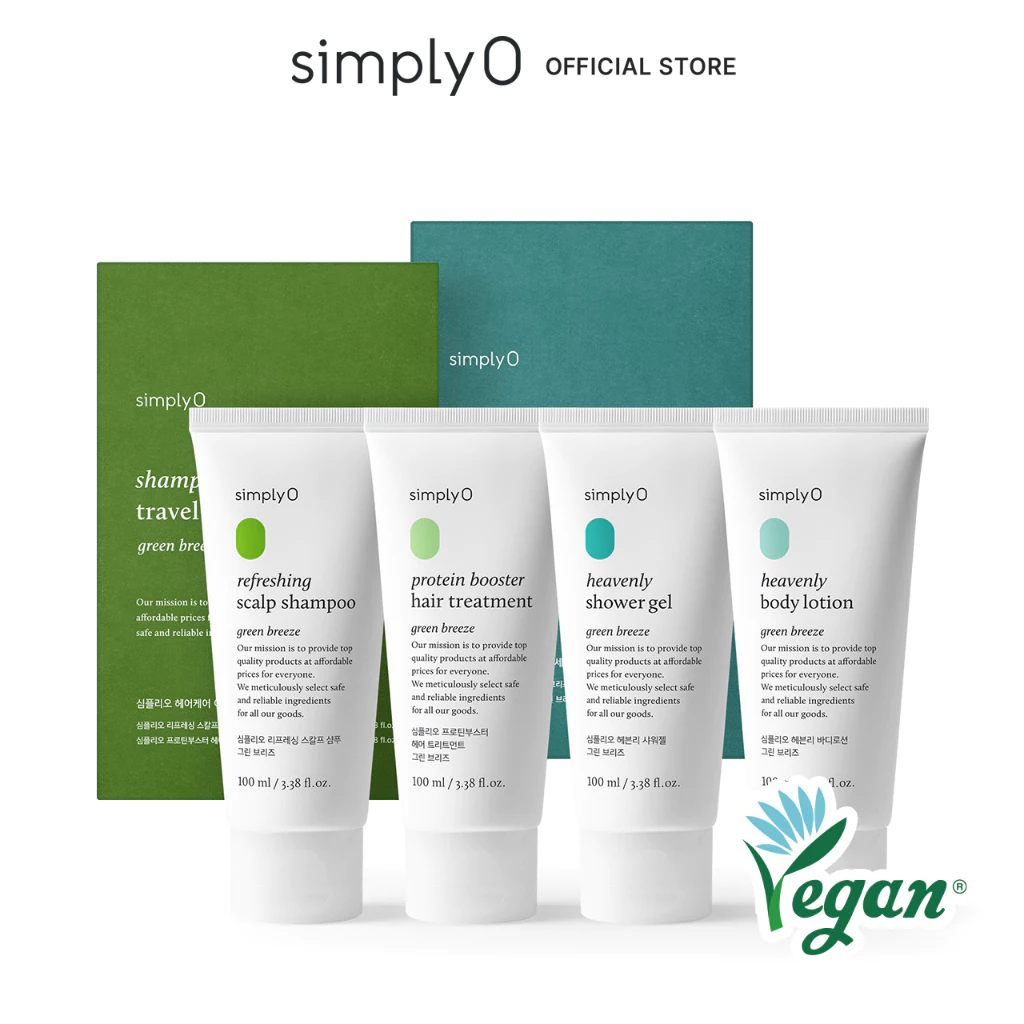 [Simplyo] Vegan Best Sellers100ml (Hương chanh & bạc hà), Dầu gội / Điều trị / Sữa tắm / Sữa dưỡng t