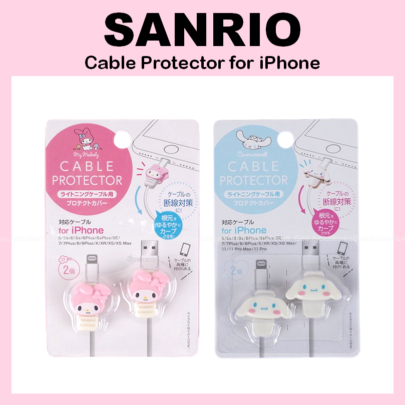 [Sanrio] Bảo vệ cáp cho iPhone (Mymelody / Cinnamoroll)