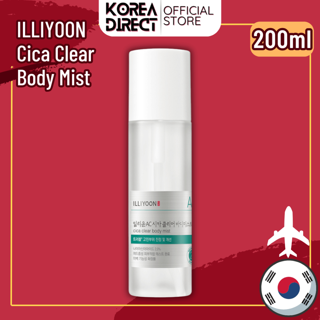 Illiyoon AC Cica Trouble Body Mist 200ml - Hỗ trợ giảm mụn lưng