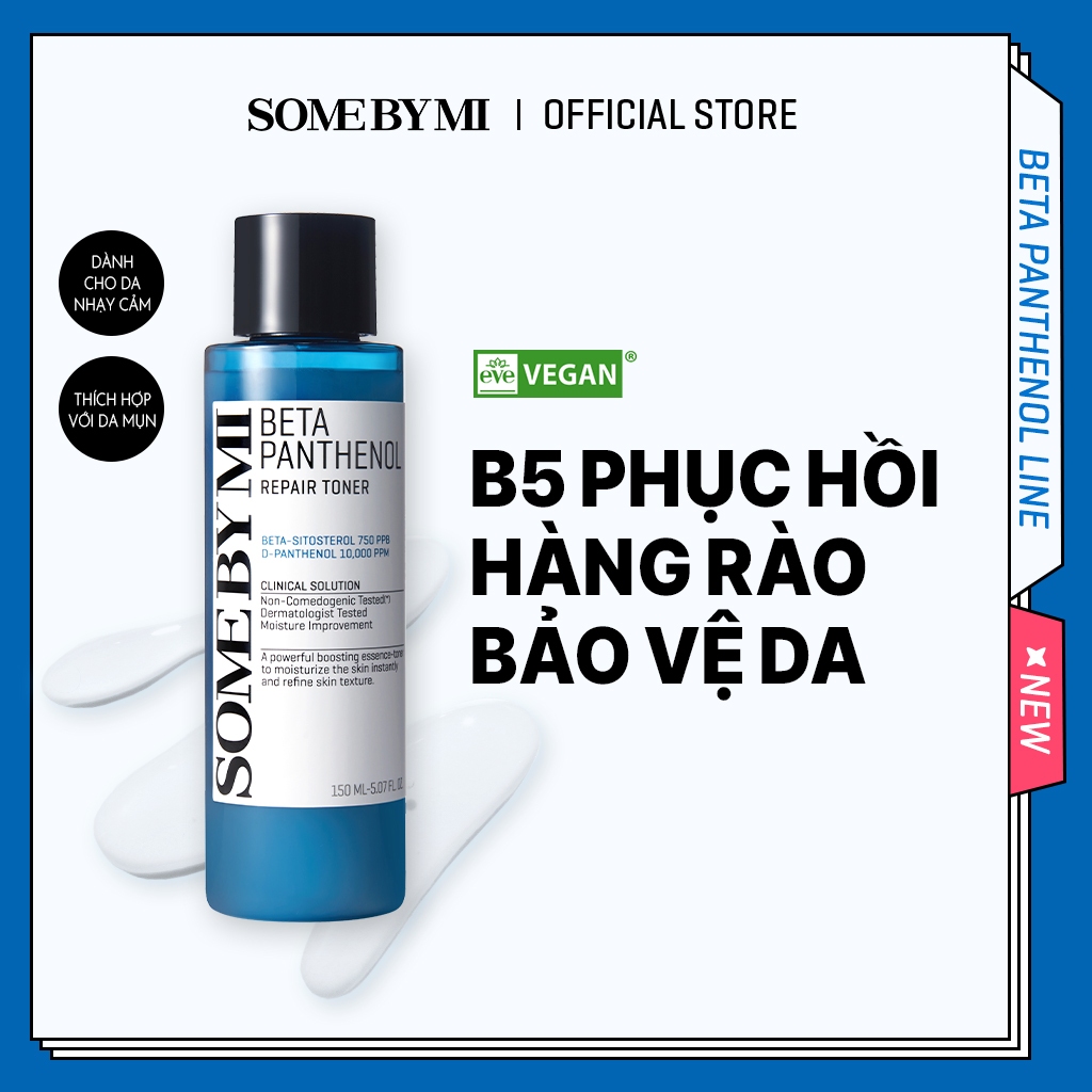 Nước Hoa Hồng Phục Hồi Da Với B5 Và Niacinamide Some By Mi Beta - Panthenol Repair Toner 150Ml