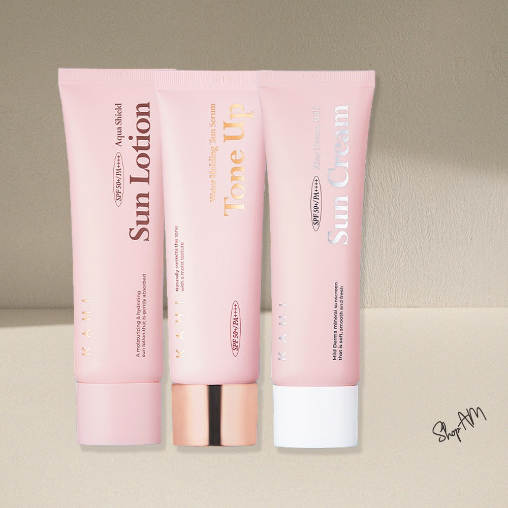 Kem chống nắng KAHI Aqua Shield / Serum chống nắng giữ nước / Kem chống nắng nhẹ Zinc Derma 50ml