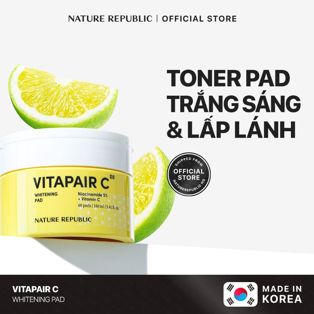 [Nature Republic] Tấm làm trắng da Vitapair C 60ea