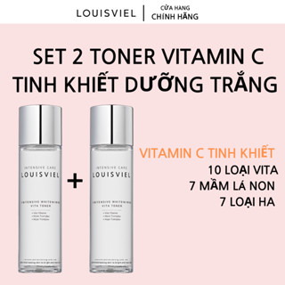 [Louisviel] Set 2 Toner Vitamin C Tinh khiết dưỡng trắng cân bằng da (150ml + 150ml)