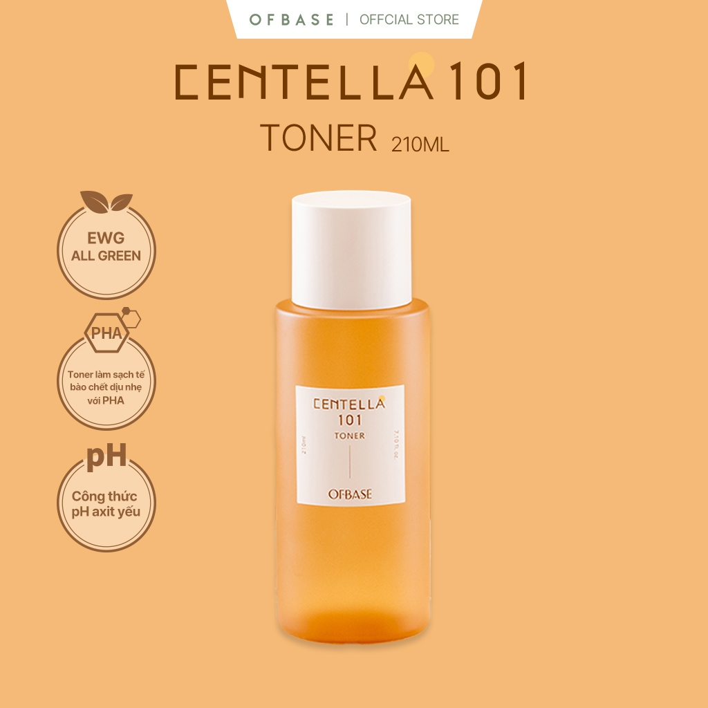 [OFBASE chính hãng]  Nước hoa hồng chiết xuất từ rau má làm dịu và phục hồi da bị tổn thương Centell