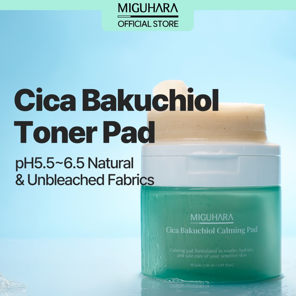 Miếng đệm làm dịu MIGUHARA Cica Bakuchiol (70 miếng)