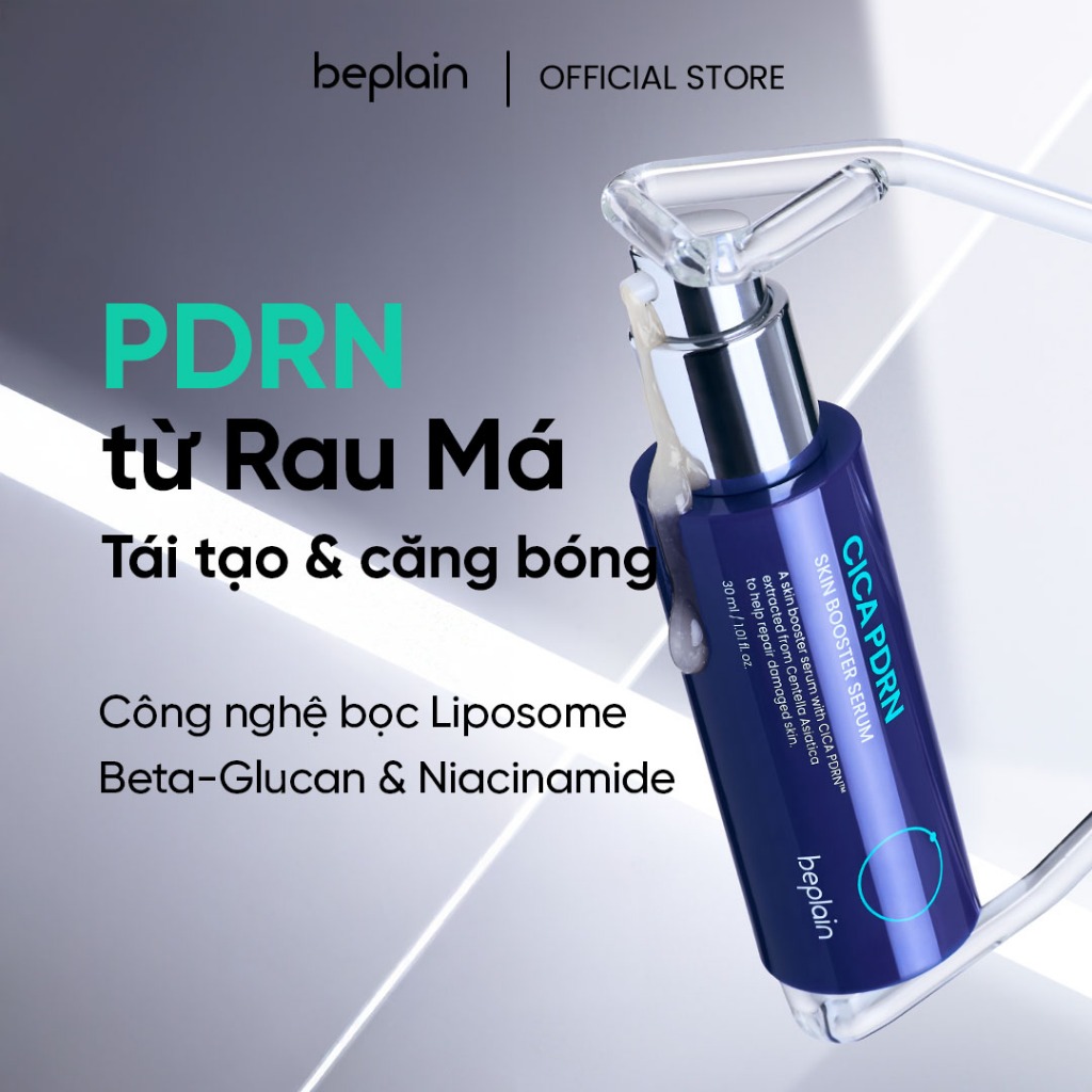[Beplain Chính Hãng] [Combo độc quyền 30ml X2] Tinh chất BEPLAIN PDRN Rau Má phục hồi & tái sinh tổn thương cho da trẻ hoá, cấp ẩm & căng bóng Cica PDRN Skin Booster Serum 30ml +30ml | BigBuy360 - bigbuy360.vn