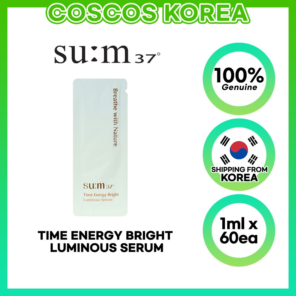 [Su: m37] Sum37 Time Energy Bright Luminous Serum 1ml x 60ea / Serum Blemish / 77 Serum / Multi-Brig