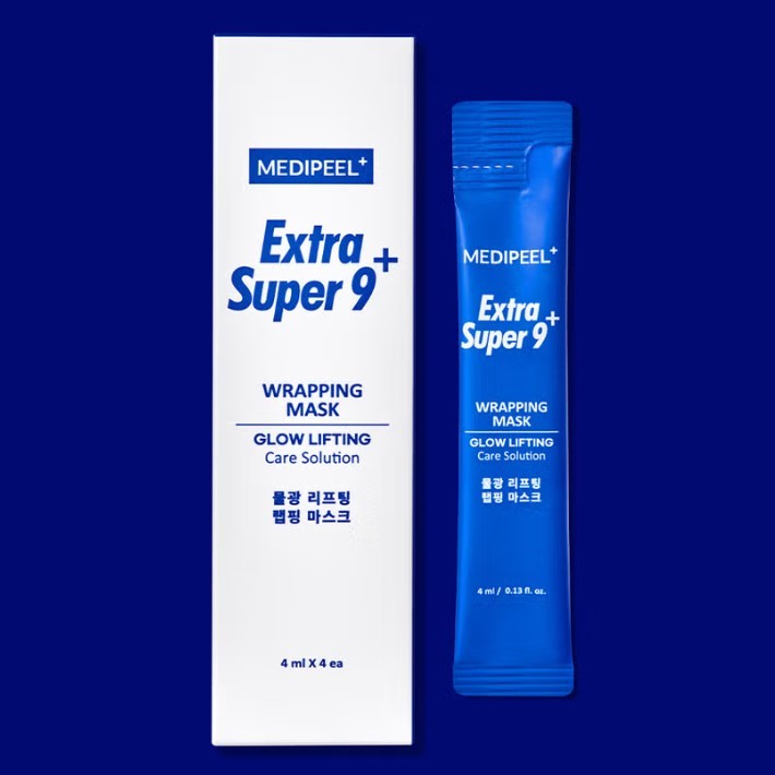 [MEDIPEEL] Mặt nạ gói nâng Extra Super 9 Plus Glow (4ml x 4ea) Vận chuyển từ Hàn Quốc