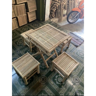 BÀN GHẾ TRE, ĐÔN TRE, TRANG TRÍ