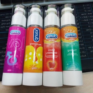 Gel Bôi Trơn Durex 100ml Đủ 4 Loại, Durex TingLing - bạc hà the mát, Durex strawberry - Hương dâu nồng nàn, Durex w