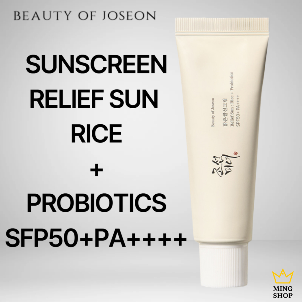 [Beauty OF JOSEON] SUNSCREEN RELIEF: RICE + Probiotics SFP50 + PA + + + (50ml) / Da nhạy cảm / Probi