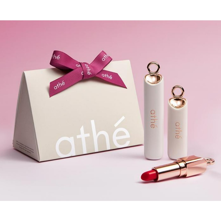 Bộ quà tặng dưỡng môi dưỡng ẩm Airy chính hãng Athe New - Son dưỡng môi Mini & Bao bì quà tặng