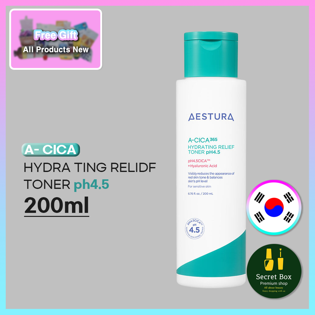 AESTURA A-Cica 365 Calming Hydro Toner 250ml / AESTURA A-Cica 365 Hydrating Relief Toner pH4.5 200ml